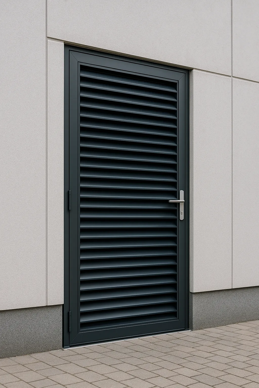 steel  louvred  doors - professional steel doors available in Enniskillen from UK manufacturers